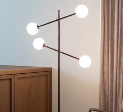 Lampadaire, Copenhagen, burgundy, L57cm, H171cm - It's about Romi