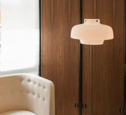 Lampadaire, Copenhagen SC14, bronze, verre opalin, LED, Ø50cm, H150cm - AndTradition