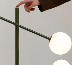 Lampadaire, Copenhagen, vert, L57cm, H171cm - It's about Romi