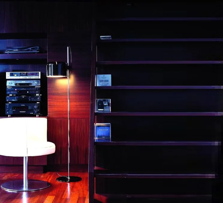 Lampadaire, Coupé, noir, H140cm - Oluce