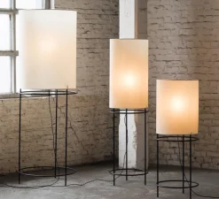 Lampadaire, Cylinder, blanc, noir,, Ø60cm, H180cm - Serax