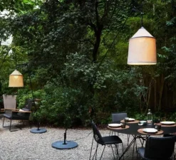 Lampadaire de jardin, JAIMA, beige, IP65, LED, Ø54cm, H307cm - marset