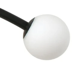 Lampadaire d'extérieur à piquer, Cuca 650, noir et blanc, IP65, LED, 2700K, 154 lm, L8cm, H65cm - Faro