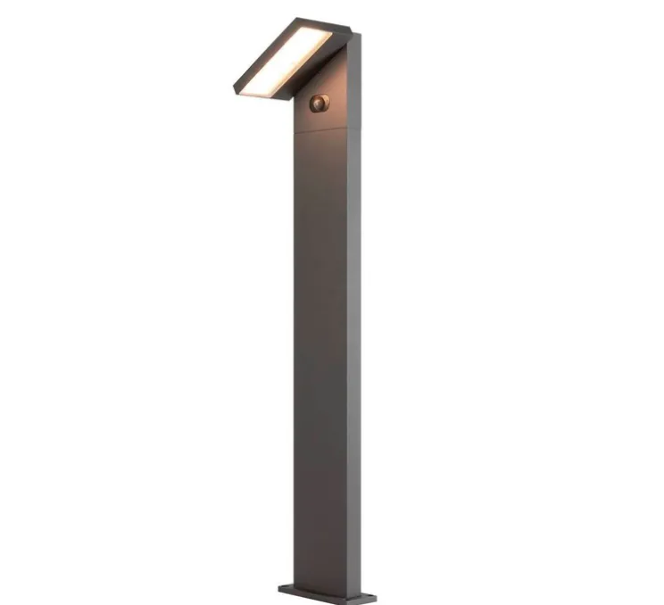 Lampadaire d'extérieur, Abridor, anthracite, IP65, LED, 2200-2700K, 650 lm, L19,6cm, H100cm - SLV