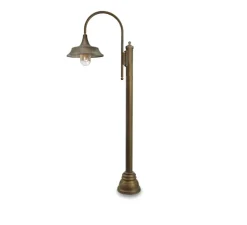 Lampadaire d'extérieur, Atelier 3137, Laiton vieilli, IP44, Ø32cm, H155cm - Moretti Luce