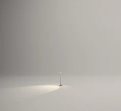 Lampadaire d'extérieur, Bamboo 4802, blanc, IP66,LED, 2700K, 100lm, Ø4cm, H60cm - Vibia