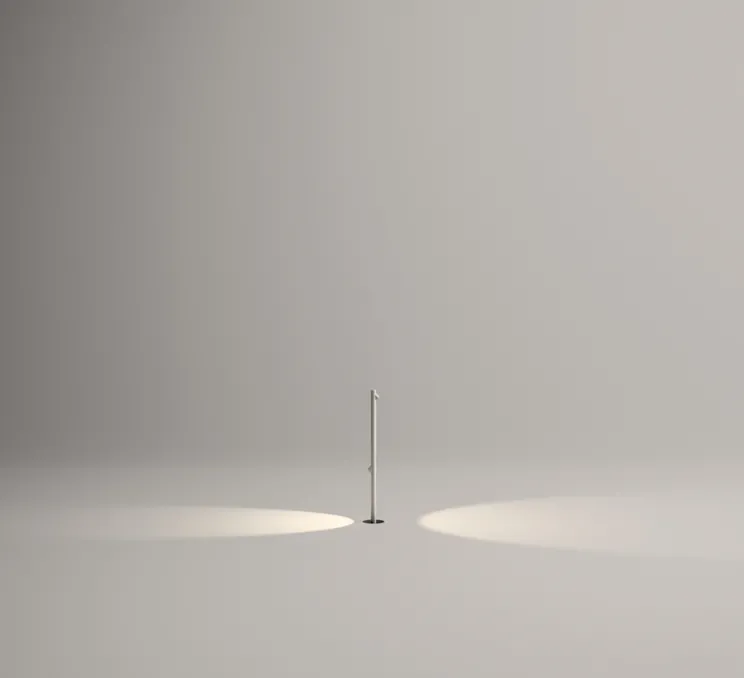 Lampadaire d'extérieur, Bamboo 4803, blanc, IP66,LED, 2700K, 100lm, Ø4cm, H90cm - Vibia