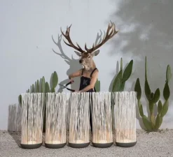 Lampadaire d'extérieur, Don't touch, gris, LED, Ø42cm, H108cm - KARMAN