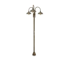 Lampadaire d'extérieur et candélabre, Atelier 3140, Laiton vieilli, IP44, Ø32cm, H270cm - Moretti Luce