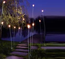 Lampadaire d'extérieur, mini mini, cuivre, vert de gris, H100cm, L2,4, IP55 - LED G4, 2700K, 85lm - Zava