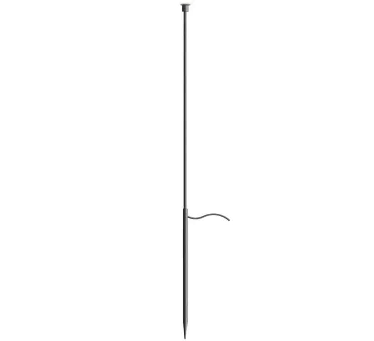 Lampadaire d'extérieur, Minuit, noir, IP65, LED, 3000K, 157 lm, Ø5cm, H60cm - Karman