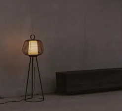 Lampadaire d'extérieur, Nara, noir, IP65, Ø56cm, H120cm - Faro