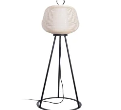 Lampadaire d'extérieur, Nara, beige, IP65, Ø56cm, H120cm - Faro