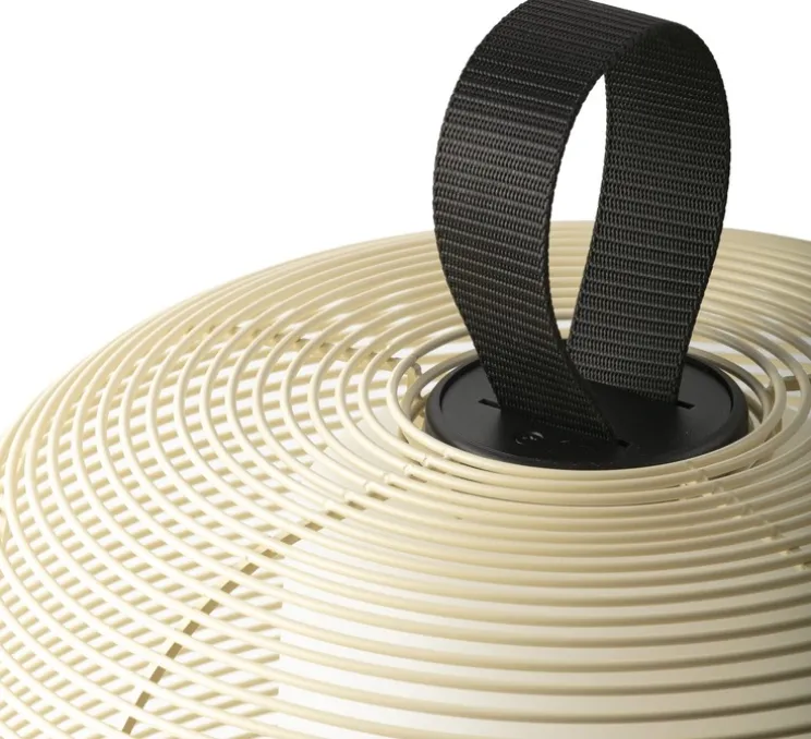 Lampadaire d'extérieur, Nara, beige, IP65, Ø56cm, H120cm - Faro