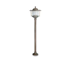 Lampadaire d'extérieur, Onda 2075, Laiton vieilli, IP43, Ø26cm, H110cm - Moretti Luce