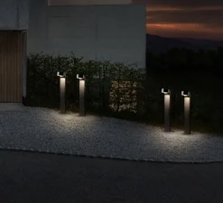 Lampadaire d'extérieur, Orbit garden 2 , noir, LED, 3000K, 360 lm, L19cm, H85cm - Light Point