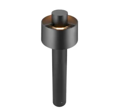 Lampadaire d'extérieur, Photoni , noir, IP65, Ø22,4cm, H75cm - SLV