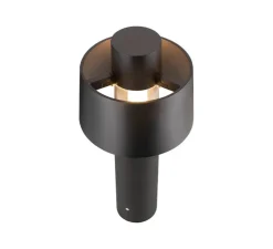 Lampadaire d'extérieur, Photoni , noir, IP65, Ø22,4cm, H45cm - SLV