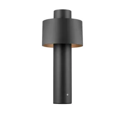 Lampadaire d'extérieur, Photoni , noir, IP65, Ø22,4cm, H45cm - SLV