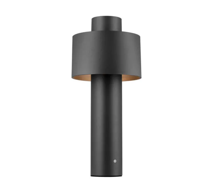 Lampadaire d'extérieur, Photoni , noir, IP65, Ø22,4cm, H45cm - SLV