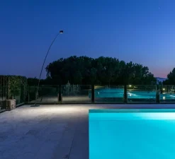 Lampadaire d'extérieur, Sampei 440 outdoor, noir mat, IP65, LED, 3000K, 639lm, L230cm, H366cm - Davide Groppi