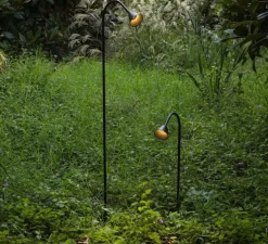 Lampadaire d'extérieur sur piquet, borne, Lily 1190, noir, IP65, LED, 2700K, 154 lm, Ø8,5cm, H119cm - Faro