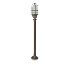 Lampadaire d'extérieur, Torcia 1860, cuivre, IP44, Ø13cm, H115cm - Moretti Luce