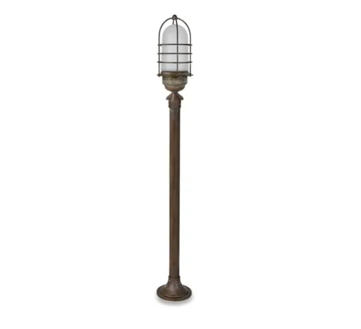 Lampadaire d'extérieur, Torcia 1860, cuivre, IP44, Ø13cm, H115cm - Moretti Luce