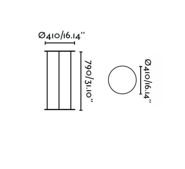 Lampadaire d'extérieur, Versus, blanc, H124cm, IP44 - FARO