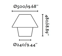 Lampadaire d'extérieur, Versus, blanc, H124cm, IP44 - FARO