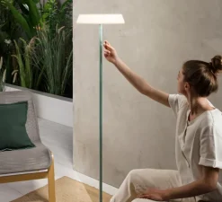 Lampadaire d'extérieur,solaire, Jin, vert, IP54, LED, dim, 3000K, 180 lm, Ø30cm, H147,6cm - Nedgis