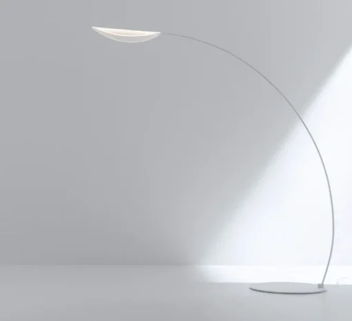 Lampadaire, Diphy, transparent, LED, dim, 3000K, 3294 lm, L193,3cm, H196,2cm - Stilnovo