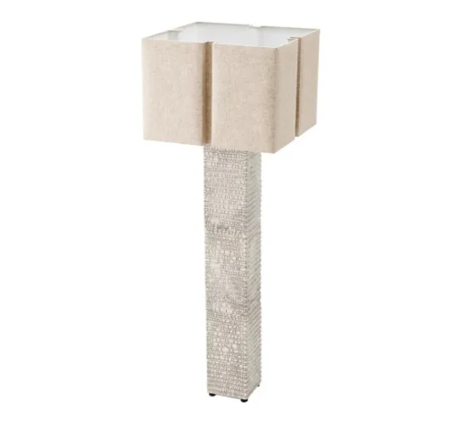 Lampadaire, Division, céramique raku, blanc craquelé, L60cm, H165cm - Eichholtz