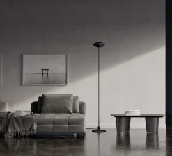 Lampadaire, Elle LED 1, Black Soft Touch, LED, dim, 2700K, 2280 lm, Ø23cm, H180cm - Lumina