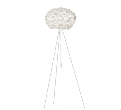 Lampadaire, Eos medium, blanc, Ø45cm, H139cm - Umage