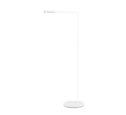 Lampadaire, Flo, blanc mat, LED, dim, 2700K, 302 lm, L42cm, H110cm - Lumina