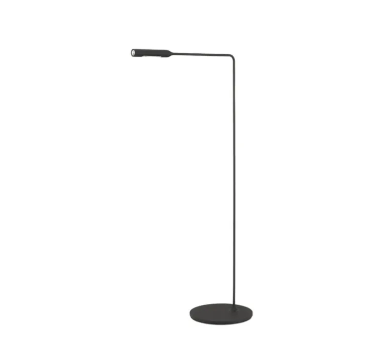 Lampadaire, Flo Lounge, Black Soft Touch, LED, dim, 2700K, 201 lm, L42cm, H100cm - Lumina