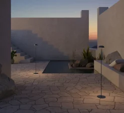 Lampadaire, Float, noir, IP55, LED, 2700K, 200lm, Ø13,5cm, H117,7cm - Axolight