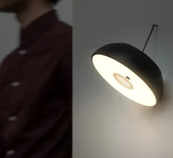 Lampadaire, Float, noir, IP55, LED, 2700K, 200lm, Ø13,5cm, H117,7cm - Axolight