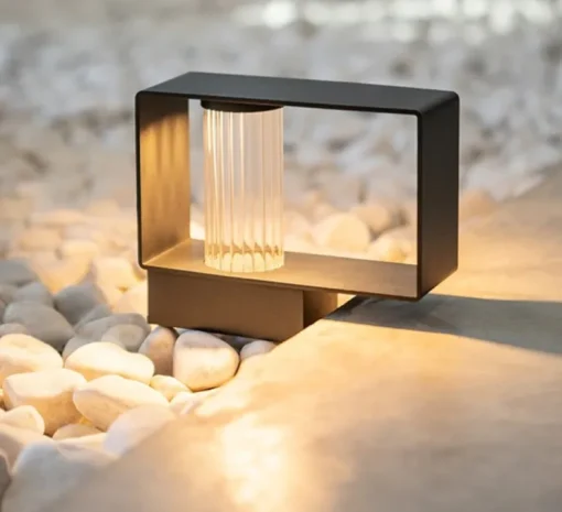 Lampadaire, Frame P-4054X, noir, IP65, LED, 2700K, 725 lm, L18,5cm, H14,9cm - Estiluz