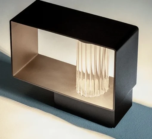 Lampadaire, Frame P-4054X, noir, IP65, LED, 2700K, 725 lm, L18,5cm, H14,9cm - Estiluz