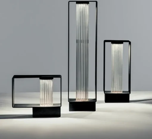 Lampadaire, Frame P-4055X, noir, IP65, LED, 2700K, 725 lm, L11,4cm, H26,3cm - Estiluz