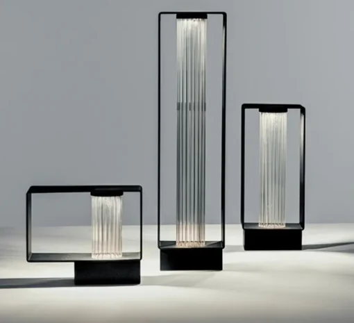 Lampadaire, Frame P-4056X, noir, IP65, LED, 2700K, 725 lm, L11,4cm, H43,5cm - Estiluz