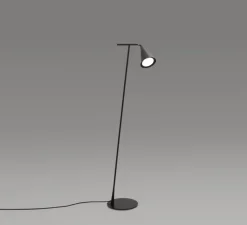 Lampadaire, Gordon, 561.61, noir mat, noir chromé, IP40, L24cm, H141cm - Tooy