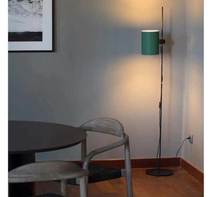 Lampadaire, Guadalupe, vert, L25cm, H150cm - Faro