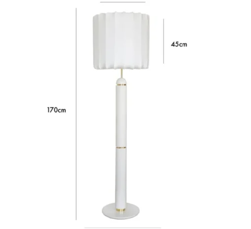 Lampadaire, Guimauve, crème, Ø47cm, H170cm - Cosin
