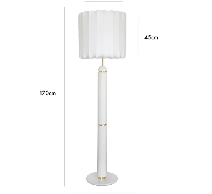 Lampadaire, Guimauve, crème, Ø47cm, H170cm - Cosin
