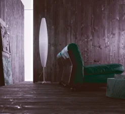 Lampadaire, Havana, blanc et aluminium, Ø23cm, H172cm - Foscarini