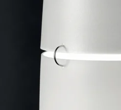 Lampadaire, Havana, blanc et aluminium, Ø23cm, H172cm - Foscarini