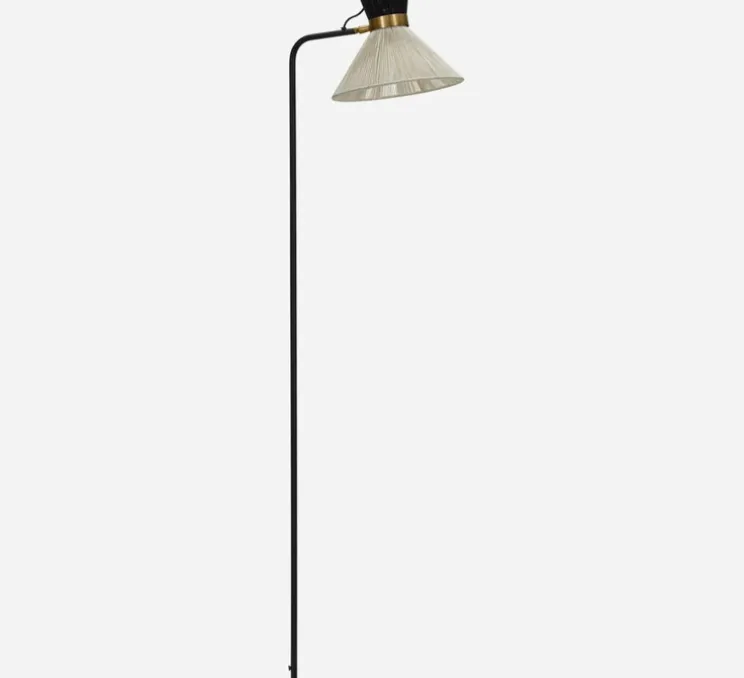 Lampadaire, HDCord, blanc & noir, Ø25cm, H134cm - House Doctor